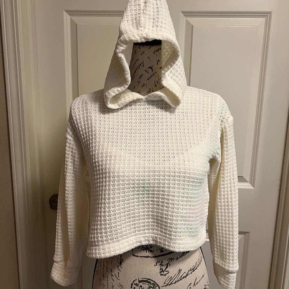 Super soft cream sweater hoodie